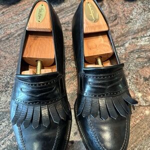 Salvatore Ferragamo Black Leather Men's Loafers